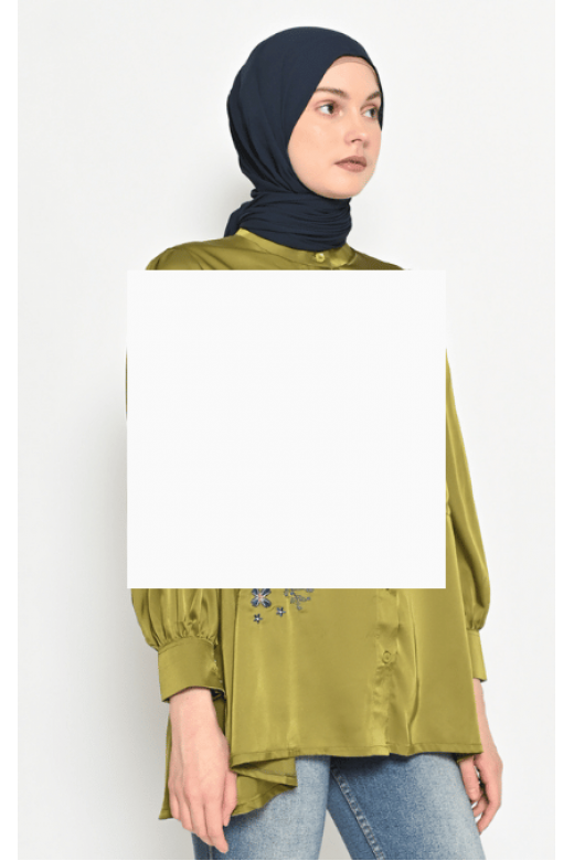 Jasmina Embroidery Blouse Lime